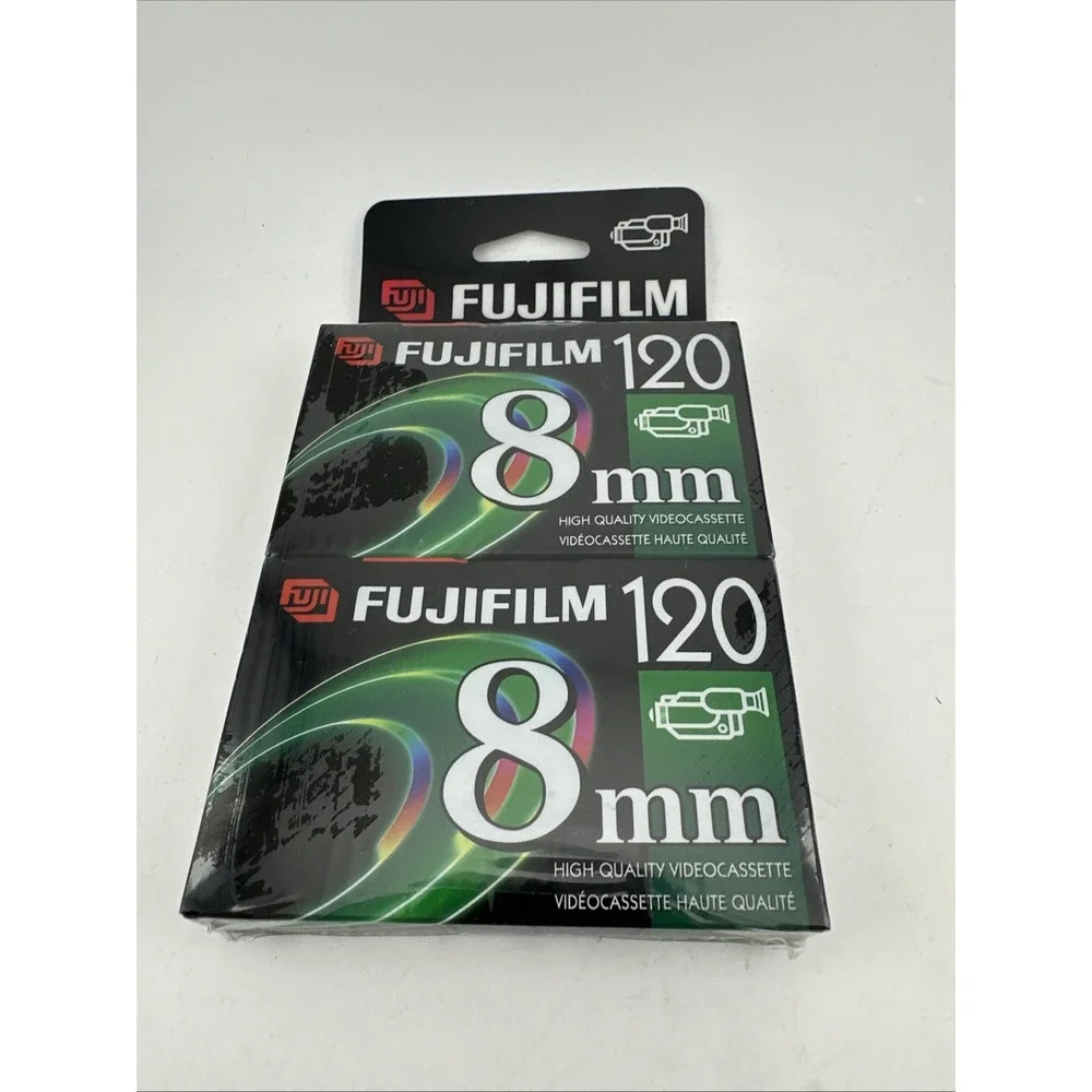 FUJIFILM P6-120 High Quality 8mm Video Cassette 2 PACK NEW / SEALED